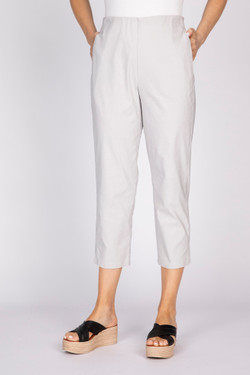 Front of the Classic Woven Capris style 340204 from Olivia in the color sand