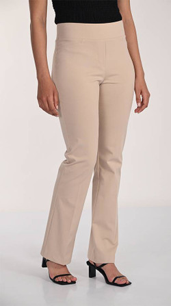Front of the Beige Pull-On Pants style 266251 from Frank Lyman