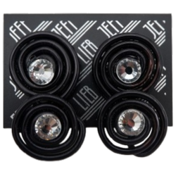 Black Spiral Stud Earrings SKU 30717 from Jeff Lieb