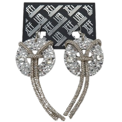 Rhinestone Tassel Pendant Earrings SKU 30727 from Jeff Lieb
