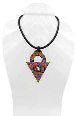 Painted Rubber Statement Necklace SKU 31211 from Jeff Lieb