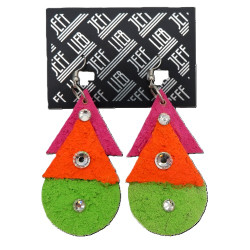 Neon Geometric Pendant Earrings SKU 31216 from Jeff Lieb