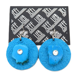Blue Geo Pendant Earrings SKU 31226 from Jeff Lieb