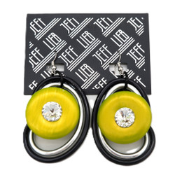 Chartreuse Stone Earrings SKU 31230 from Jeff Lieb