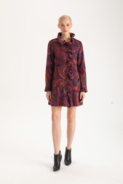 Front of the Florence Jacket style 485-12435 from Isle in the Fiesta print