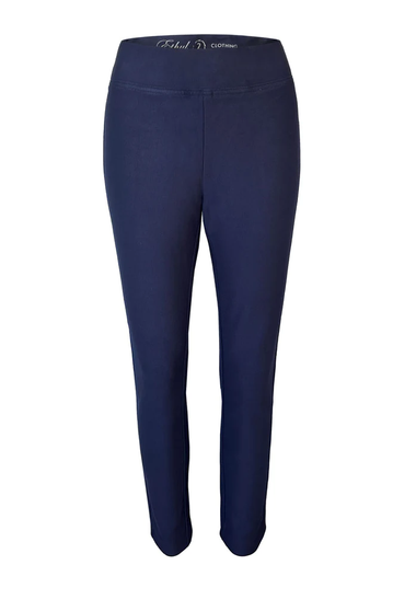 Front of the 28" Ponte Leggings from Ethyl in the color navy blue