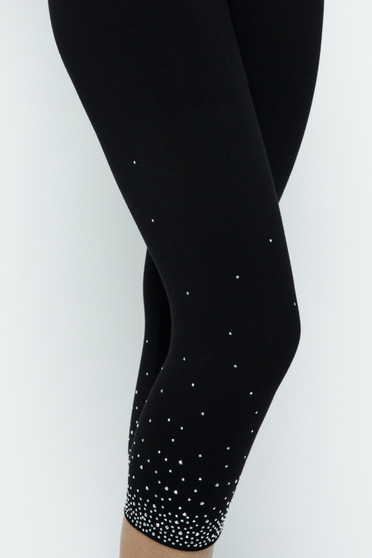 Close up of the rhinestones on the Capri Leggings from Vocal