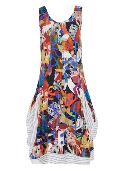 Front of the Jolie Multicolor Print Dress from Kozan