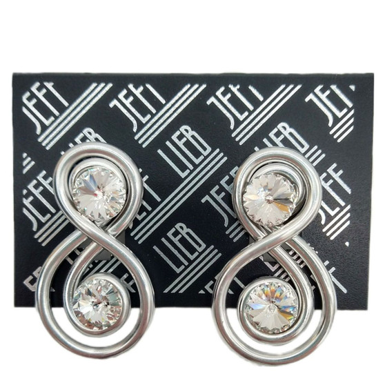 Silver Loop Drop Earrings SKU 26390 from Jeff Lieb