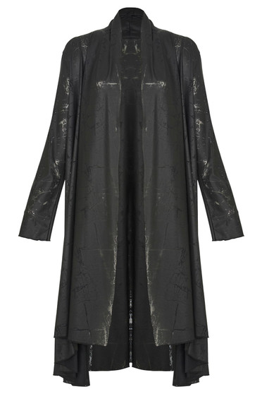 Front of the Thunder Print Mesh Molly Cardigan style SH-210805 from Kozan