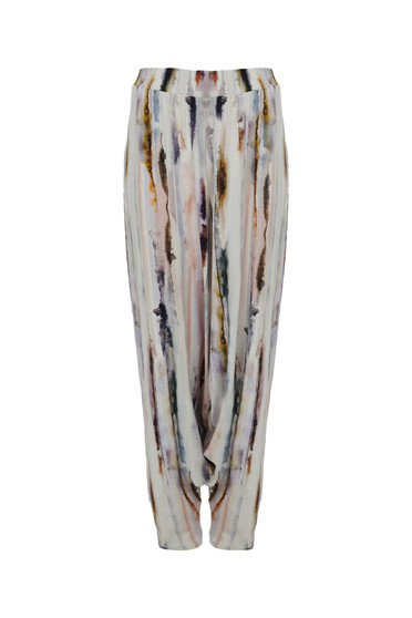 Front of the Jamil Tapered Leg Pants style TS-3653 from Kozan in the Marble print
