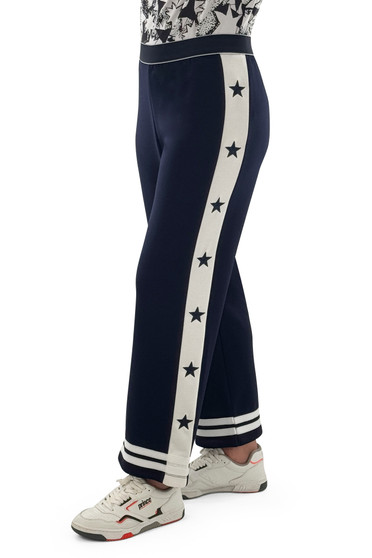Side of the Star Side Stripe Jogger Pants style 252263 from Orly in the color navy