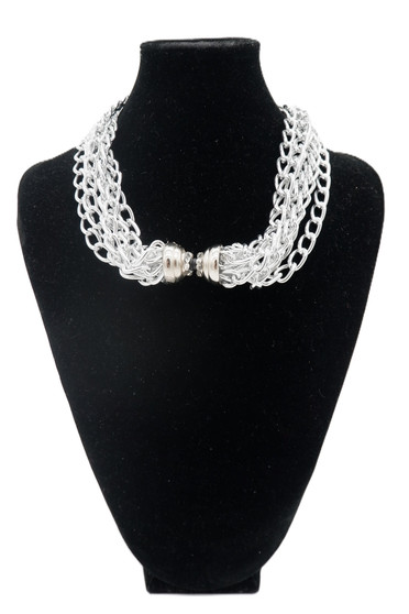 Silver-Tone Chain With Magnetic Clasp SKU 29614 from Jeff Lieb