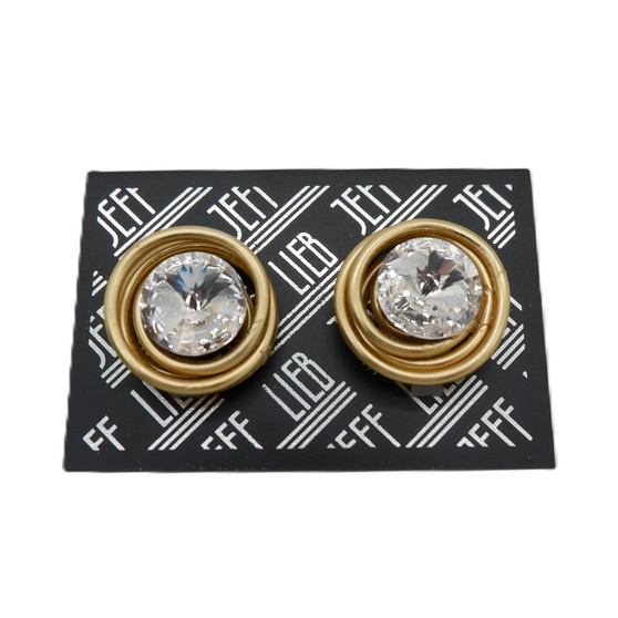 Gold-Tone Spiral Clip-On Earrings SKU 29516 from Jeff Lieb