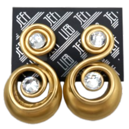 Gold-Tone Stud Back Earrings SKU 30708 from Jeff Lieb