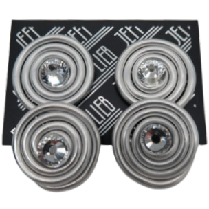Silver Spiral Stud Earrings SKU 30716 from Jeff Lieb