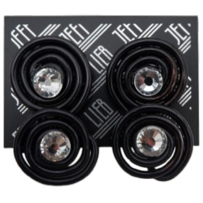 Black Spiral Stud Earrings SKU 30717 from Jeff Lieb