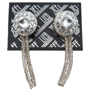 Rhinestone Tassel Stud Earrings SKU 30724 from Jeff Lieb