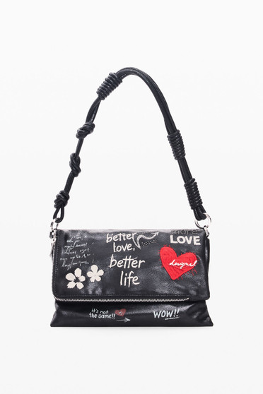 Front of the Medium-Size Love Crossbody Purse style 26WAXP39 from Desigual
