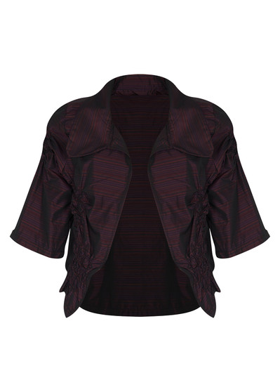 Front of the Romina Textured Jacket style BL-2758 from Kozan in the Chianti print