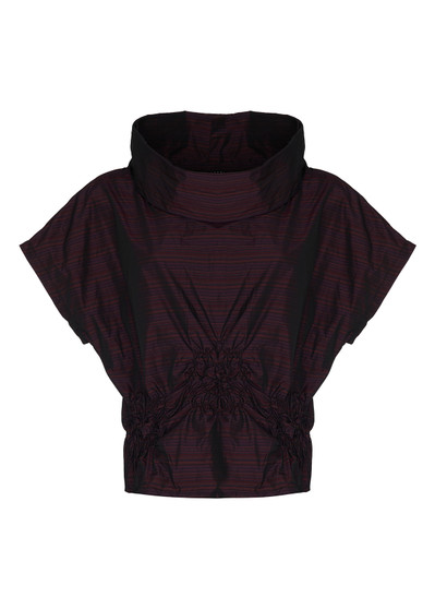 Front of the Ruched Roygen Top style BL-4755 from Kozan in the Chianti print