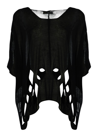 Front of the Laney Sweater style KZN-1112 from Kozan in the color black