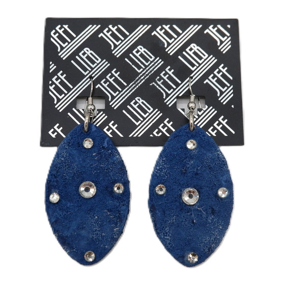 Denim Stone Pendant Earrings SKU 31206 from Jeff Lieb