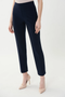 Front of the Slit Hem Dress Pants style 143105 from Joseph Ribkoff in the color navy