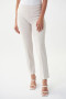 Front of the Slit Hem Dress Pants style 143105 from Joseph Ribkoff in the color winter white