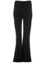 Back of the Delia Vogue Flare Leggings from Kozan in the color black