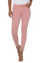 Front of the Abby Cut Hem Skinny Jeans from Liverpool in the color rose blush