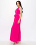 Side of the Surplice Jumpsuit With Tie Waist from Last Tango in the color fuchsia