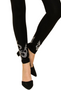 Close up of the Studded Legging from Vocal Apparel in the color black