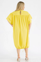 Back of the Drawstring Short Sleeve Dress from Karen T Design in the color yellow