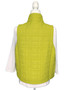 Front of the Quilted Modern Vest from Liv in the color cactus