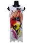 Back of the multicolor A-Line Face Dress from Eva Varro