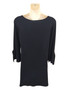 Back of the Tie-Sleeve Tunic from Eva Varro in the color black