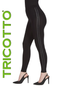 Side of the Studded Leggings from Tricotto in the color black