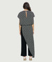 Back of the Printed Chiffon Jumpsuit from Last Tango in the colors black and white