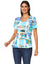 Front of the multicolor Naomi Top from Parsley & Sage