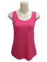 Front of the Embellished Tank from AZI in the color pink