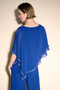 Back of the Asymmetrical Layered Tunic from Joseph Ribkoff in the color royal blue