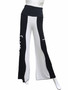 Front of the Blessed Faith Palazzo Pants from Kokomo in the colors black and white