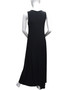 Back of the Half Zip Maxi Dress from Ariella in the color black