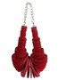 Front of the Red Disco Necklace style AC035 from Kozan