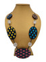 Front of the Multicolor Dots Adjustable Necklace from Sylca