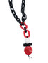 Front of the Red Chunky Chain Necklace from Alisha D.