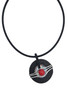 Front of the Patricia Rubber Statement Necklace from OC Designs