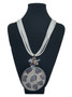 Front of the Beaded Pendant Statement Necklace from Alisha D.