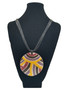 Front of the Resin Pendant Statement Necklace from Alisha D.